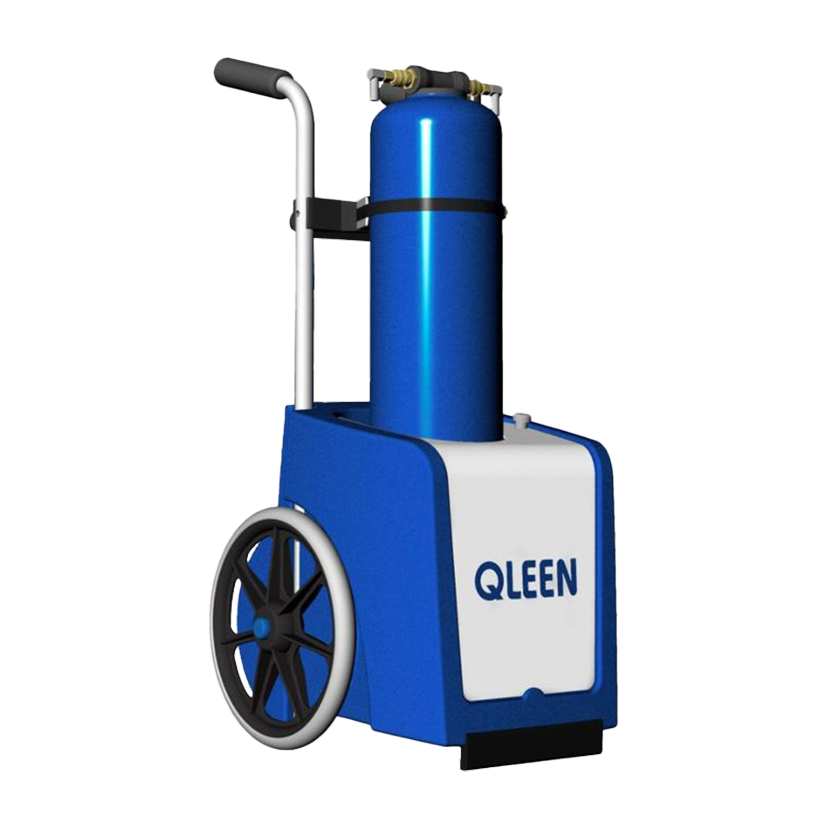 QLEEN Conjunto para limpeza de vidros com água desmineralizada CABO BOTIJA ESCOVA

