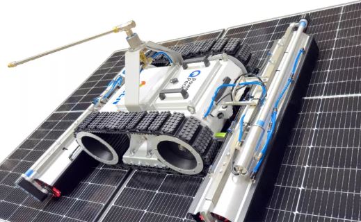 QLEEN Robô Sistema Lavagem de Painéis Solares e Telhados Bateria 3,50 Horas