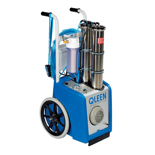 QLEEN RO - Sistema de Osmose Maquina para limpeza de vidros, fachadas, lamelas e painéis solares com água desmineralizada