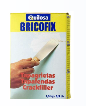QUILOSA BRICOFIX Tapa Fendas – Massa em Pó para Reparação de Fissuras e Fendas Interiores
