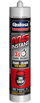 QUILOSA Fixador MS Polímero – Colagem Imediata em 3 s, Resistente 300 kg/10 cm², Multimateriais
