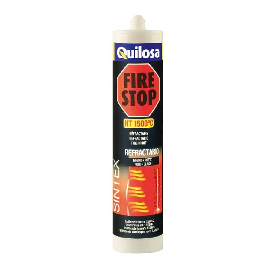 QUILOSA Massa Refratária SINTEX Negra 300ml – Alta Resistência a 1500 °C e Fogo Direto