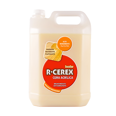R-CEREX – Cera Acrílica Auto Brilhante Anti-Derrapante para Madeira e Pavimentos Flutuantes