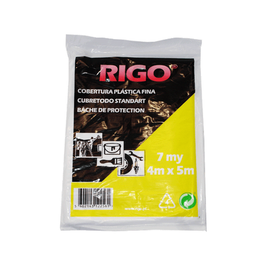 RIGO Cobertura Plástica para Pintura - Proteger Objetos e Superfícies Contra Trabalhos de Pintura