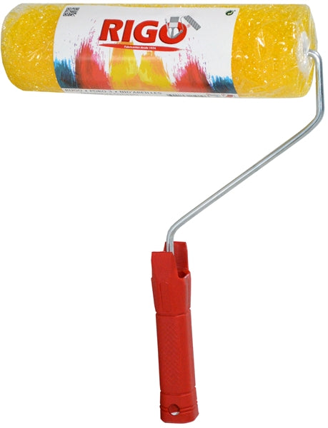 RIGO Rolo para Pintura com Tinta Areia – Espuma de Poro Extra Largo