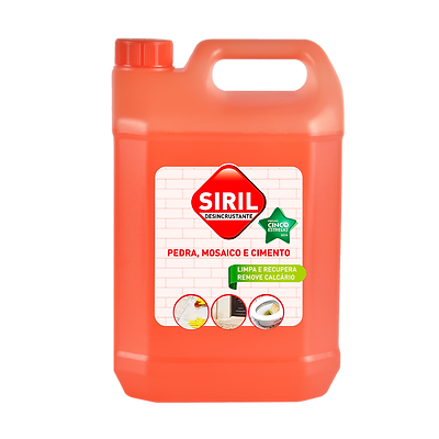 SIRIL Desincrustante – Limpeza de Cimento, Calcário e Ferrugem em Pedras, Mosaicos e Tijoleiras | Embalagens 500 ml, 1L, 5L e 25L