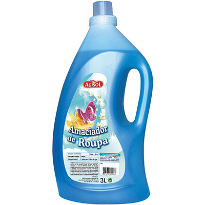 SOLIS AGISOL Amaciador – Roupa Suave, Sem Vincos e com Perfume Duradouro | Aromas Marinho ou Floral (3L)