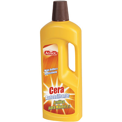 SOLIS AGISOL Cera para Madeiras – Cera Acrílica Autonivelante e Antiderrapante para Pavimentos de Madeira, Cortiça e Vinil (750ml, Amarela)