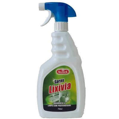SOLIS AGISOL Spray com Lixívia – Detergente Desengordurante e Branqueador para Cozinhas e Casas de Banho (750ml)