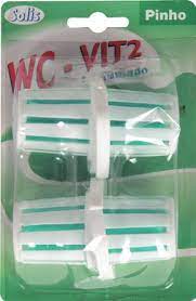 SOLIS Blocos WC VIT2 – Blocos Desodorizantes com Espuma Ativa que Limpa e Refresca a Cada Descarga (2x30g)