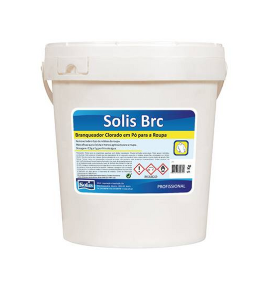 SOLIS Branqueador BRC – Eficaz na Remoção de Nódoas, Mais Suave que Lixívia (5Kg)