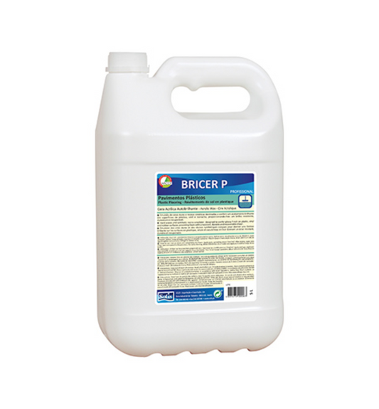 SOLIS Bricer P – Cera Acrílica Neutra para Pavimentos de Plástico e Vinil (5L)