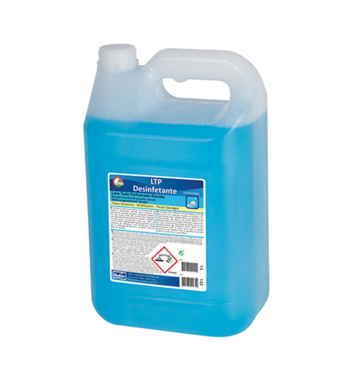 SOLIS Detergente LTP Desinfetante Perfumado Biocida – Líquido Bactericida com Alto Poder de Limpeza e Desinfeção (5L)