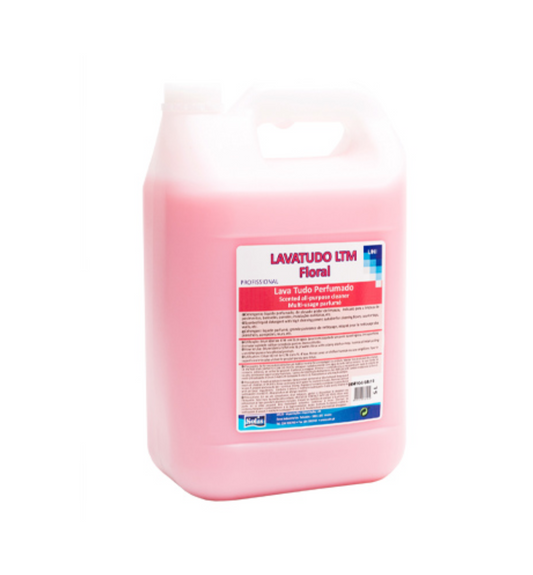 SOLIS Detergente Lava Tudo LTM – Perfumado e Multiusos para Pavimentos, Paredes e Sanitários (5L)