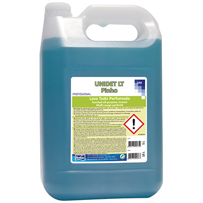 SOLIS Detergente Perfumado Lava-tudo Unidet 5L – Detergente Líquido Multiusos com Elevado Poder de Limpeza para Pavimentos, Bancadas, Paredes e Instalações Sanitárias