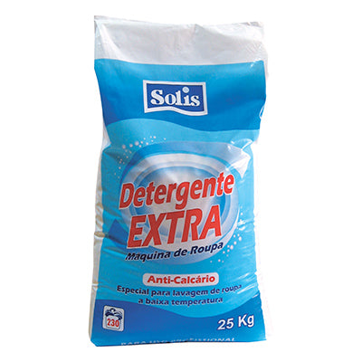 SOLIS Extra Detergente em Pó Profissional – Branqueamento Elevado e Controle de Espuma (25kg)