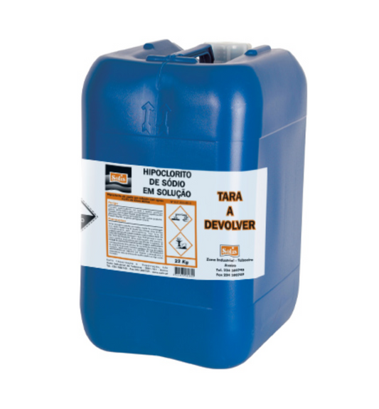 SOLIS Hipoclorito de Sódio – Solução Branqueadora com 13,5% Cloro Ativo (22kg)