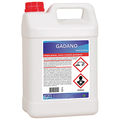 SOLIS Limpa Pratas Gadano – Detergente de Imersão para Metais Preciosos com Ação Desincrustante e Brilho Imediato (2,5L)