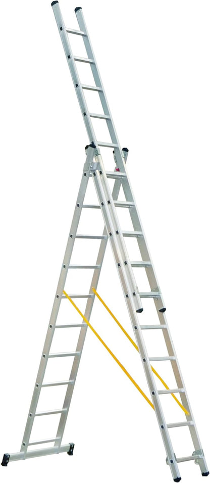 TECA Escada Simples Degrau Quadrado Super – Perfil Lateral 80mm com Segurança Reforçada