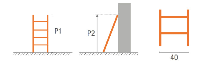 TECA Escada Simples Degrau Quadrado Super – Perfil Lateral 80mm com Segurança Reforçada