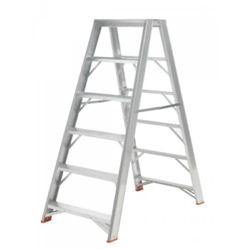 TECA Escadote Industrial Super Duplo – Estrutura Reforçada e Conforto para Trabalhos de Maior Altura e Peso