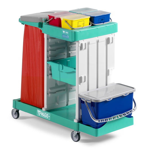 TTS Reinigungswagen Magic 710B – Mehrzweckwagen mit 3 Bereichen