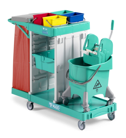 TTS Reinigungswagen Magic Line 380B mit 120 L Sackhalter, Aufbewahrung und Waschen