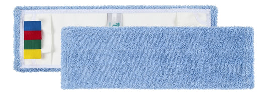 TTS Microblue Moppbezug mit Taschen für glatte Oberflächen