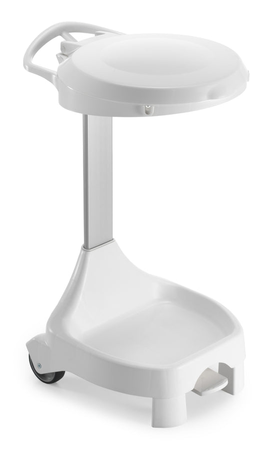 TTS W-1070 Wäschesammler Smile 2x60 L – mit Deckel, Pedal und Rädern