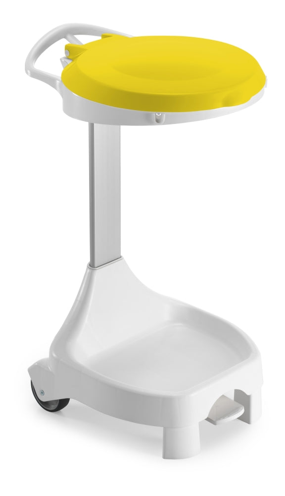 TTS W-1070 Wäschesammler Smile 2x60 L – mit Deckel, Pedal und Rädern