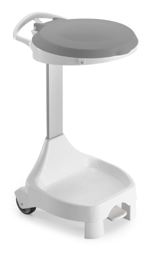 TTS W-1070 Wäschesammler Smile 2x60 L – mit Deckel, Pedal und Rädern