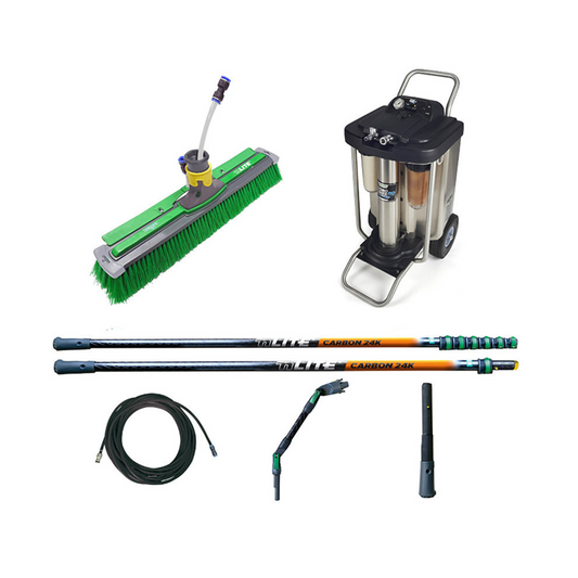 Maquina Limpeza de vidros agua desmineralizada 

