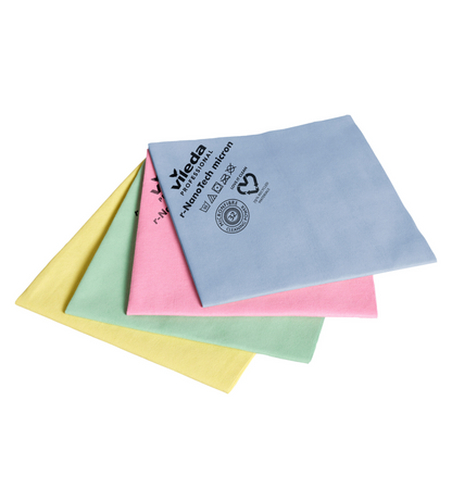 VILEDA r-NanoTech Micron – Pano de Microfibra com Nanopartículas de Prata e 67% Reciclado