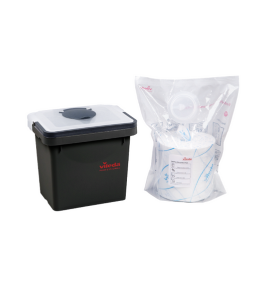 Vileda Sistema SafePlus Maxi – Dispensador Automático + Panos Antibacterianos