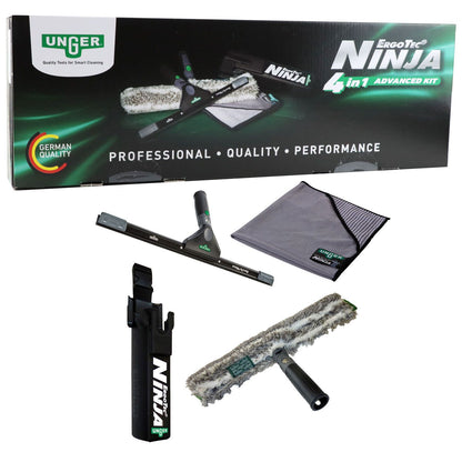 UNGER Kits NINJA Limpeza Clássica de Vidros