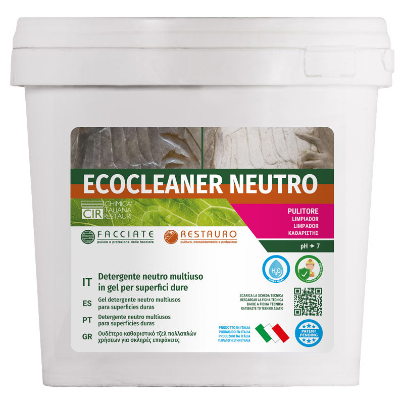 Produto de limpeza neutro em gel para pedra natural, tijolos, betão,
clínquer e metais