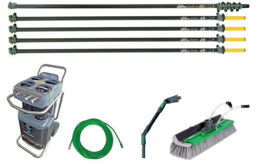UNGER RO M SKY RISE Ultra HiMod - Kit Completo Limpeza de Vidros e Fachadas com Água Desmineralizada